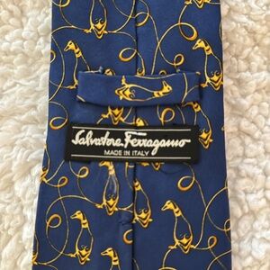 Blue Tie with Yellow Duck Pattern